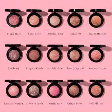 LAURA GELLER NEW YORK Baked Blush-n-Brighten Marbleized Blush - Sunswept - Creamy Lightweight - Satin Finish