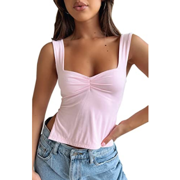 Sleek BAIGRAM Women’s Sexy Pleated Crop Top for Summer