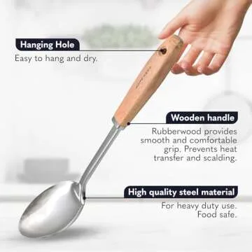 Home Hero 10 Piece Stainless Steel Kitchen Utensils Set - Stylish & Durable