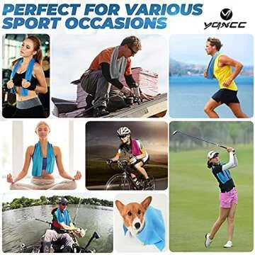 YQXCC 2 Pack Cooling Towels - Instant Relief for Summer Activities