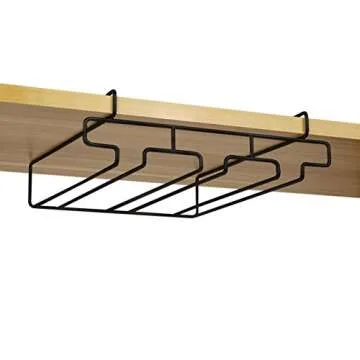 Bafvt Wine Glass Holder - Stylish 304 Stainless Steel Stemware Rack