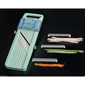New Mandoline Slicer New Benriner Japanese Mandoline Slicer Green made in Japan By VV Brother's store