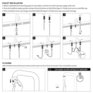 KES Modern Brass Bathroom Faucet Brushed Nickel Finish