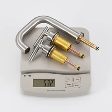 KES Modern Brass Bathroom Faucet Brushed Nickel Finish