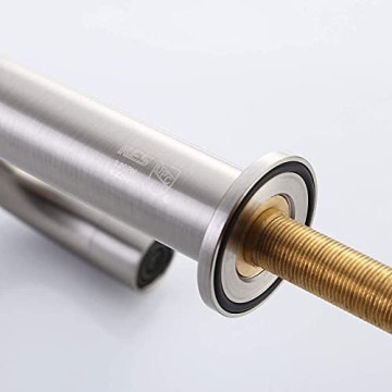 KES Modern Brass Bathroom Faucet Brushed Nickel Finish