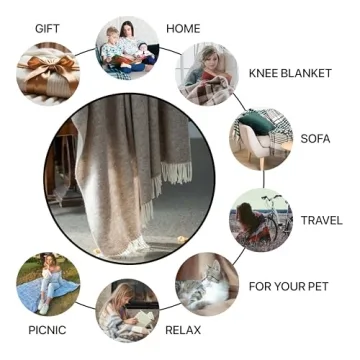 Luxurious Wool Throw Blanket | 100% New Zealand Wool | 55x79 inches