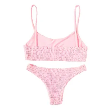 Trendy Verdusa Wireless Bikini for Women - Pink