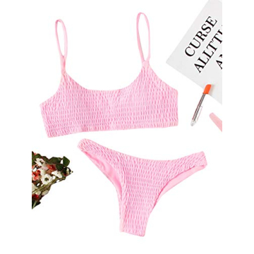 Trendy Verdusa Wireless Bikini for Women - Pink