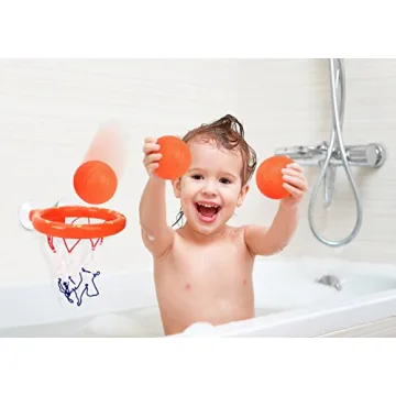 BRITENWAY Bathtub Basketball Set for Toddlers - Fun & Safe Bath Toy