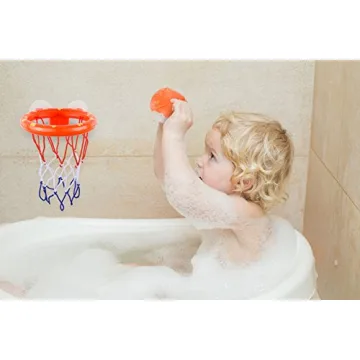 BRITENWAY Bathtub Basketball Set for Toddlers - Fun & Safe Bath Toy