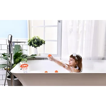 BRITENWAY Bathtub Basketball Set for Toddlers - Fun & Safe Bath Toy