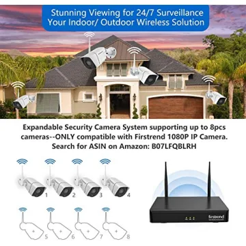 Wireless Home Security Camera System - Firstrend 1080P