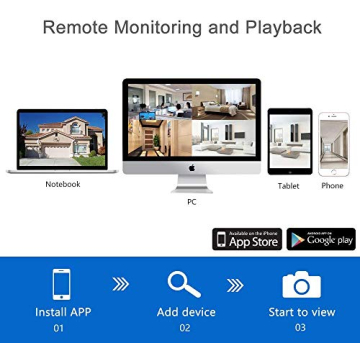 Wireless Home Security Camera System - Firstrend 1080P