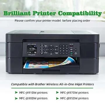 GREENARK Compatible Ink Cartridge Replacement for Brother LC3013 LC 3013XL Black High Yield Ink Cartridges 4 Pack LC3013 BK Work for Brother MFC-J491DW MFC-J497DW MFC-J690DW MFC-J895DW Printers