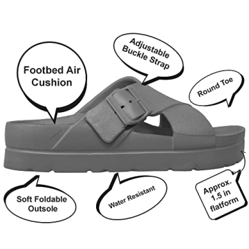 SOBEYO Women's Platform Wedge Sandals for Summer Comfort