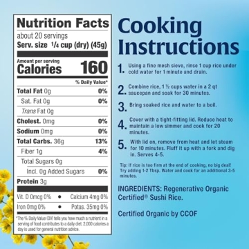 Lundberg Sushi Rice 6-Pack - Organic Short Grain Rice