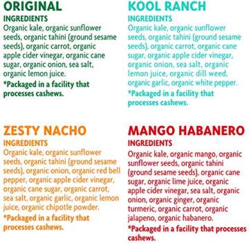 Healthy Kale Chips Variety Pack - Vegan & Gluten-Free