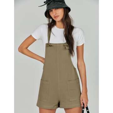 Stylish ANRABESS Women’s Summer Rompers with Pockets