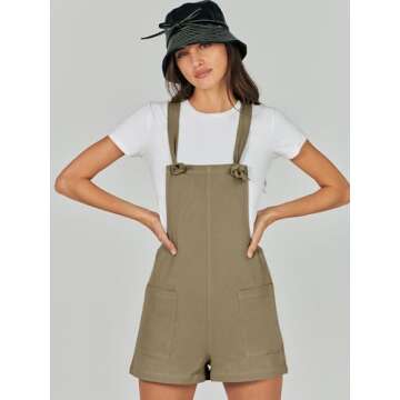 Stylish ANRABESS Women’s Summer Rompers with Pockets