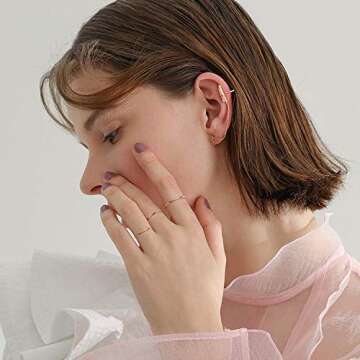 NOKMIT 14K Gold Filled Rings for Women - Versatile and Dainty