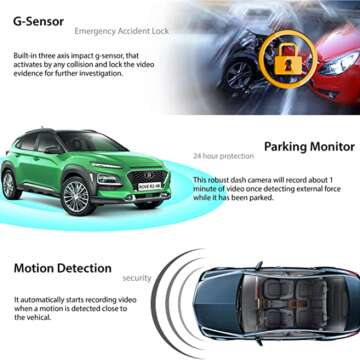 4K Dashboard Camera with Wide-Angle Vision