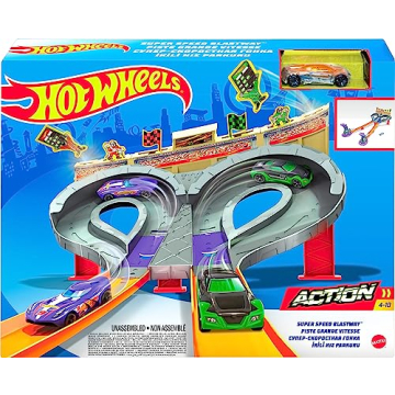 Hot Wheels Super Speed Blastway Track Playset For Kids