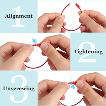 Sasylvia 120 Pcs Steel Wire Key Rings – Multicolor & Durable