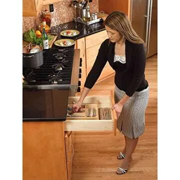 Rev-A-Shelf Silverware Drawer Organizer for Utensils
