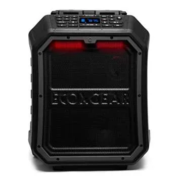 ECOXGEAR EcoBoulder Extreme Rugged Waterproof Portable Bluetooth Speaker with Party Lights and Dry S...