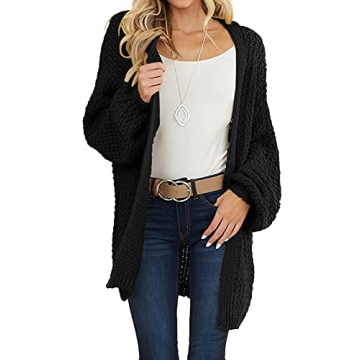 MEROKEETY Oversized Chunky Knit Sweater for Fall