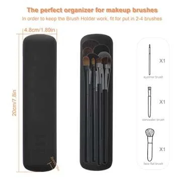 FERYES Travel Makeup Brush Holder for Stylish Organization