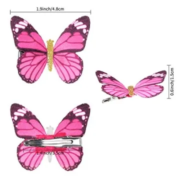 Vibrant Boao Butterfly Hair Clips for Fun Styles