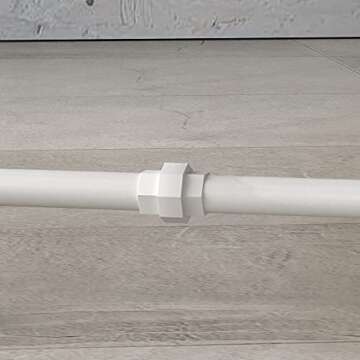 HOMEKAYT Industrial Pipe Clothing Rack on Wheels Heavy Duty Garment Racks Rustic Rolling Rack for Home, Clothes Display Rack Retail Display-White