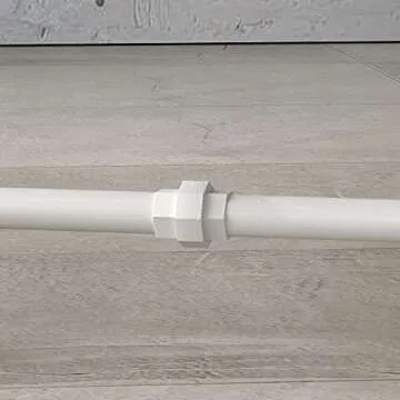 HOMEKAYT Industrial Pipe Clothing Rack on Wheels Heavy Duty Garment Racks Rustic Rolling Rack for Home, Clothes Display Rack Retail Display-White