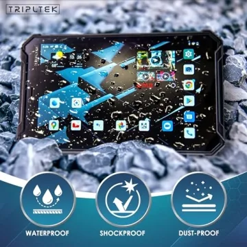 TRIPLTEK 8" PRO Tablet - Rugged 1200 nits, 4G LTE, Water Resistant