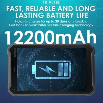 TRIPLTEK 8" PRO Tablet - Rugged 1200 nits, 4G LTE, Water Resistant