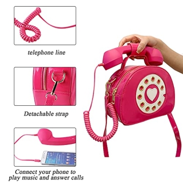 SUKUTU Telephone Shaped Purse for Women Stylish Design