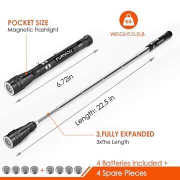FURNIOU Magnetic Pickup Tool - Essential for Home Repairs
