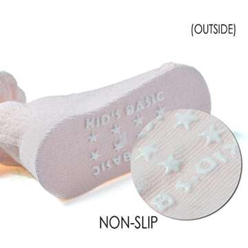 EPEIUS Toddler Girl Non Slip Ruffle Socks | Soft & Stylish