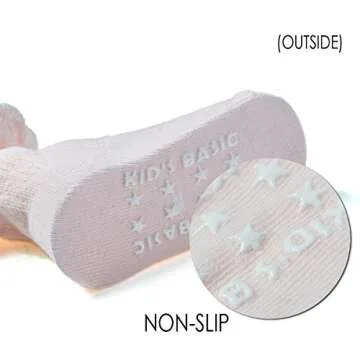 EPEIUS Toddler Girl Non Slip Ruffle Socks | Soft & Stylish