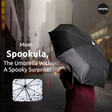 OTOTO NEW! Spookula Vampire Umbrella Unique Umbrella, Collapsible Umbrella, Goth Accessories, Cool G...