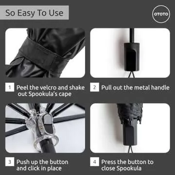 OTOTO NEW! Spookula Vampire Umbrella Unique Umbrella, Collapsible Umbrella, Goth Accessories, Cool Gifts, Gothic Umbrella, Black and White Umbrella, Umbrella Cute, Rain Umbrella, Folding Umbrella