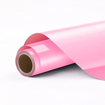 HTVRONT Pink Permanent Vinyl for Cricut 12" x 11 FT Rolls