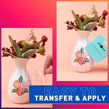 HTVRONT Pink Permanent Vinyl for Cricut 12" x 11 FT Rolls