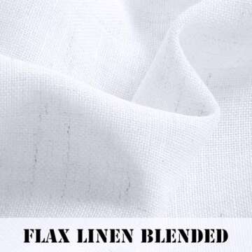 Elegant Energy Efficient Linen Curtains for Living Room