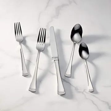 Lenox Portola 65-Piece Flatware Set for Elegant Dining