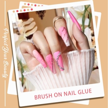 Teenitor Clear Coffin Nail Tips - 600 Pcs Nail Set