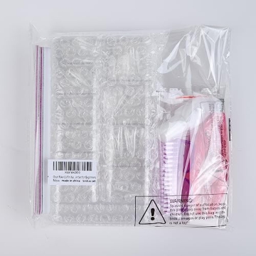 Teenitor Clear Coffin Nail Tips - 600 Pcs Nail Set