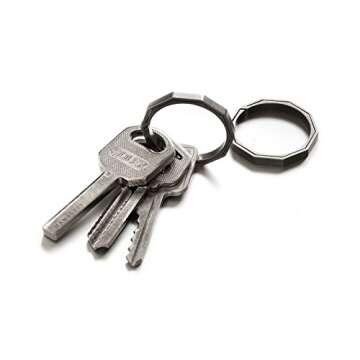 HandGrey KNOX custom Titanium Split Key Ring