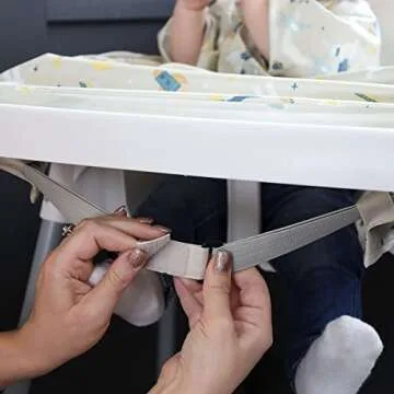 BIBaDO - Short Sleeve Baby Bibs - Babies & Toddlers 6-36 Months - Coverall Baby Led Weaning Bib - Easy Wipe, Soft, Waterproof (Cosmic Companions)